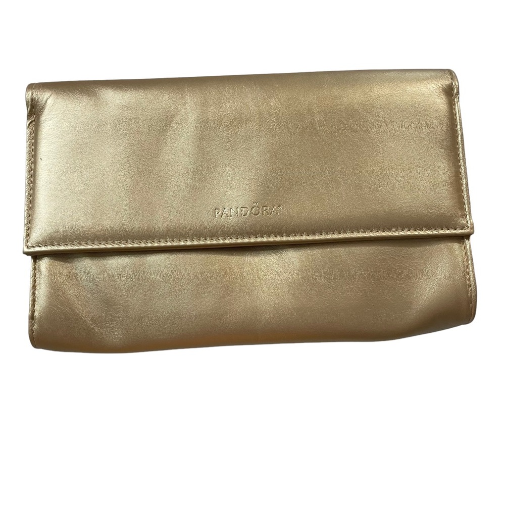 PANDORA Limited Edition Shine Gold Clutch Cute Bag RARE Purse Handbag